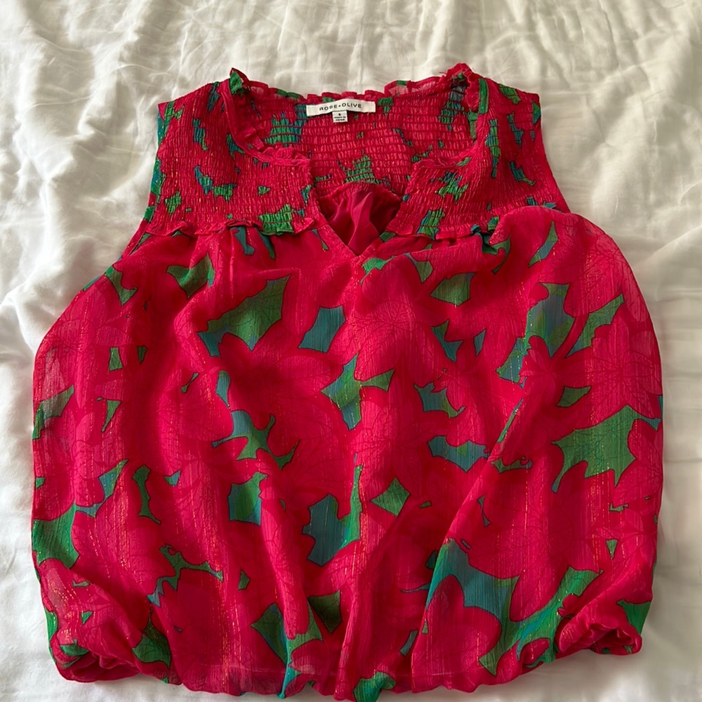 Rose+Olive Top
